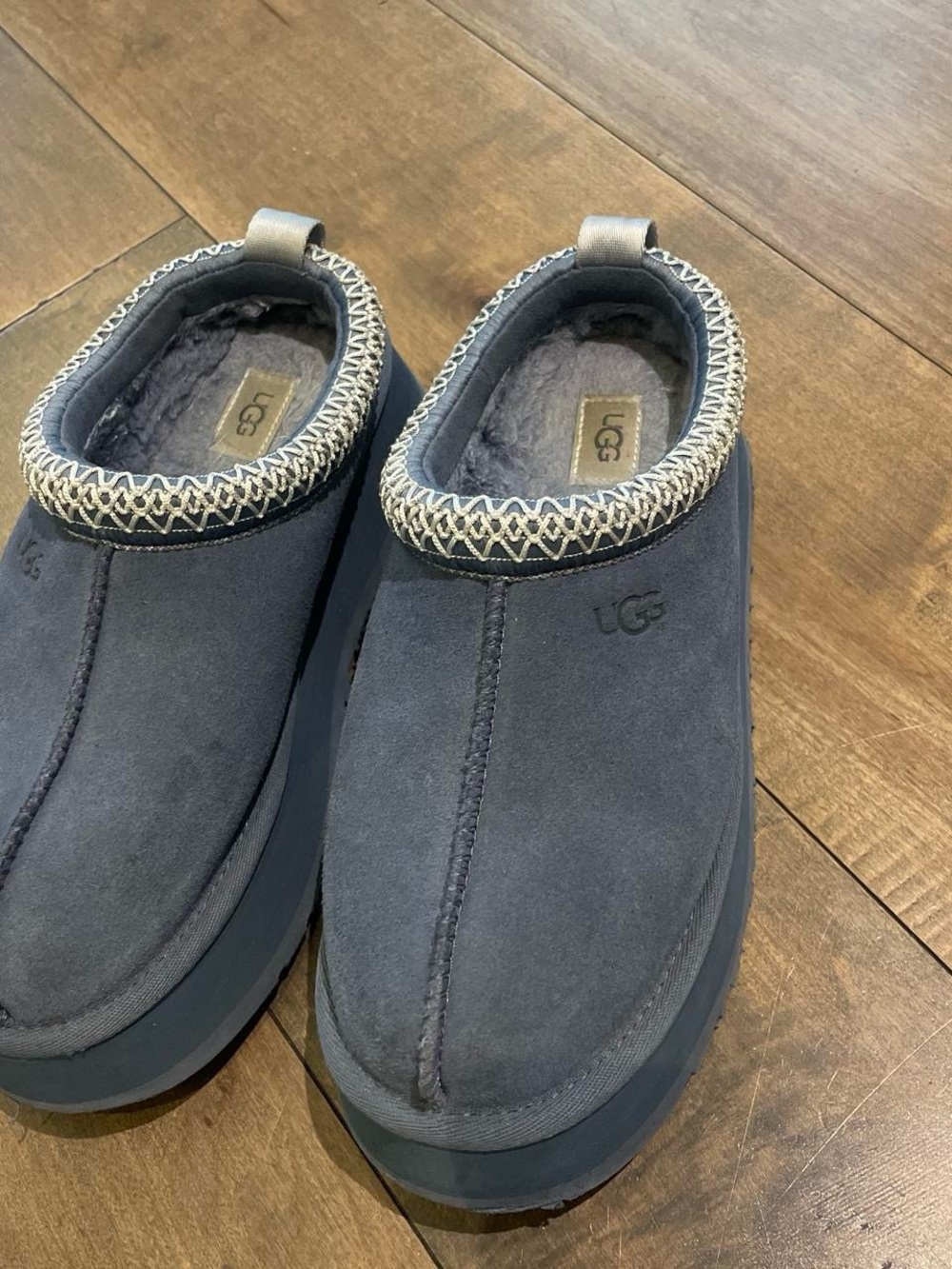 UGG Men’s Slate Blue Suede Slip-On Clog